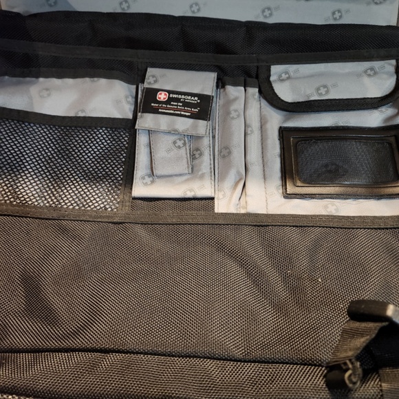 SWISSWEAR Black and Grey Laptop Bag - Picture 6 of 10